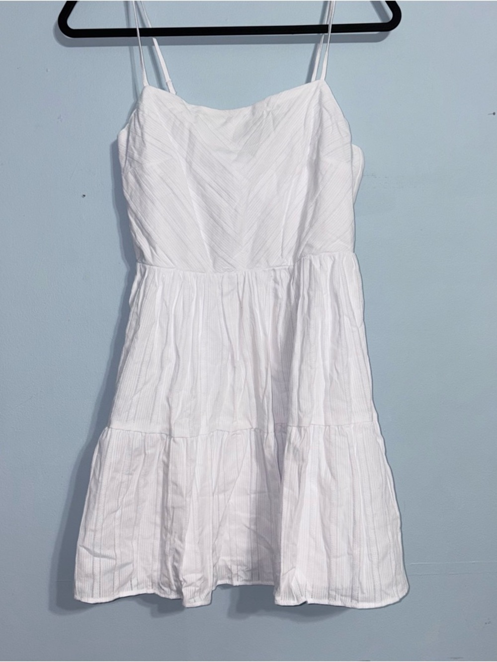 NWT Francesca's Collections Medium White Minimalistic Mini Dress